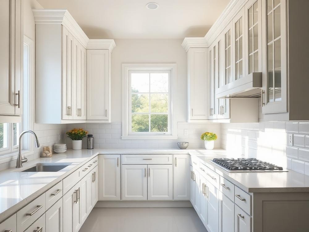 Clean, bright kitchen after a house cleaning